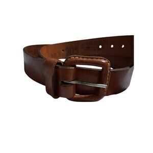 Vintage Rubio Hnos Brown Leather Belt Mens Size 30 Grungecore Academia Preppy
